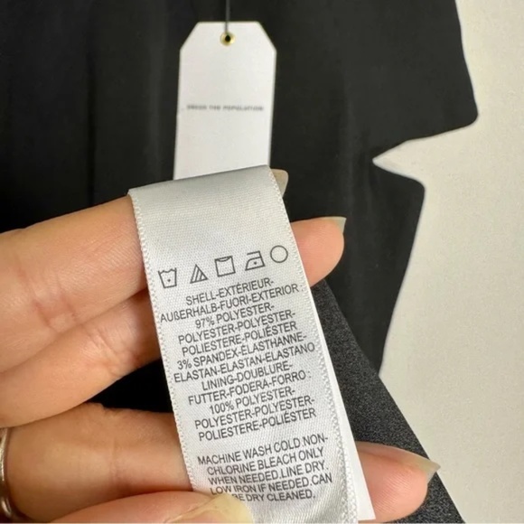 Dress the population Lainey Black Sheath Midi Dress - Picture 14 of 15